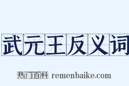 武元王反义词是什么意思的图片